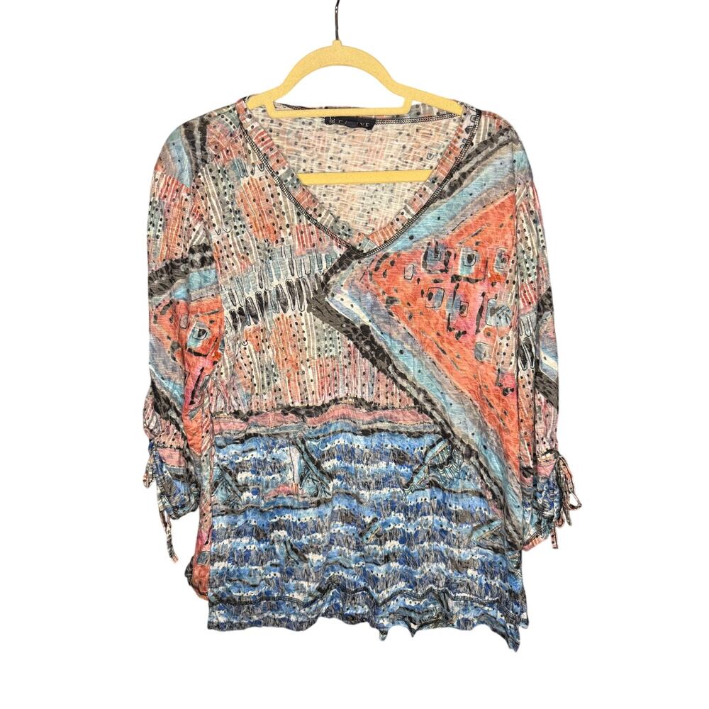 Carine V Neck Women's Blouse Size 1X